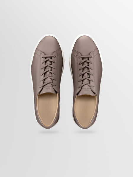Men's Taupe Leather Low-top Sneaker | Capri in Tundra | Koio