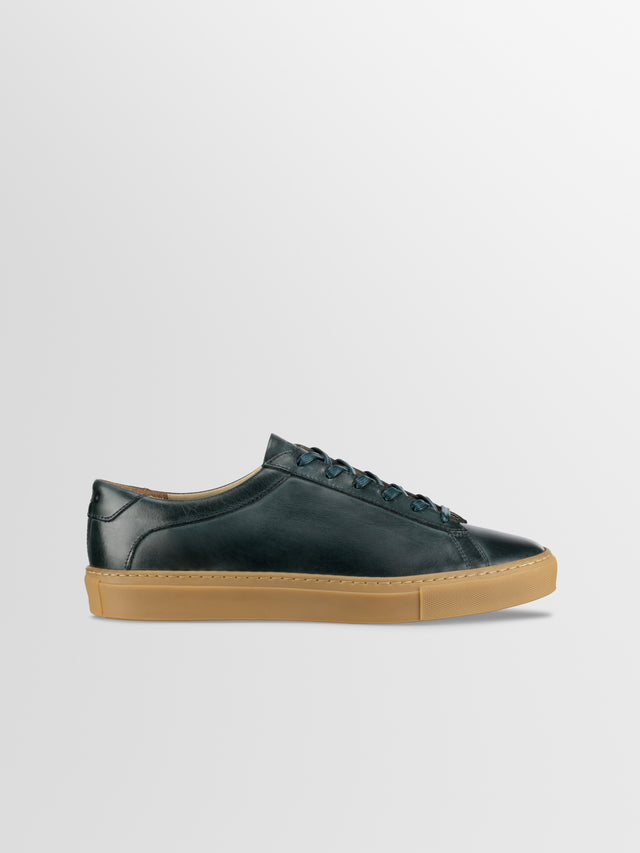 Capri Leather Sneaker in Antica Forest