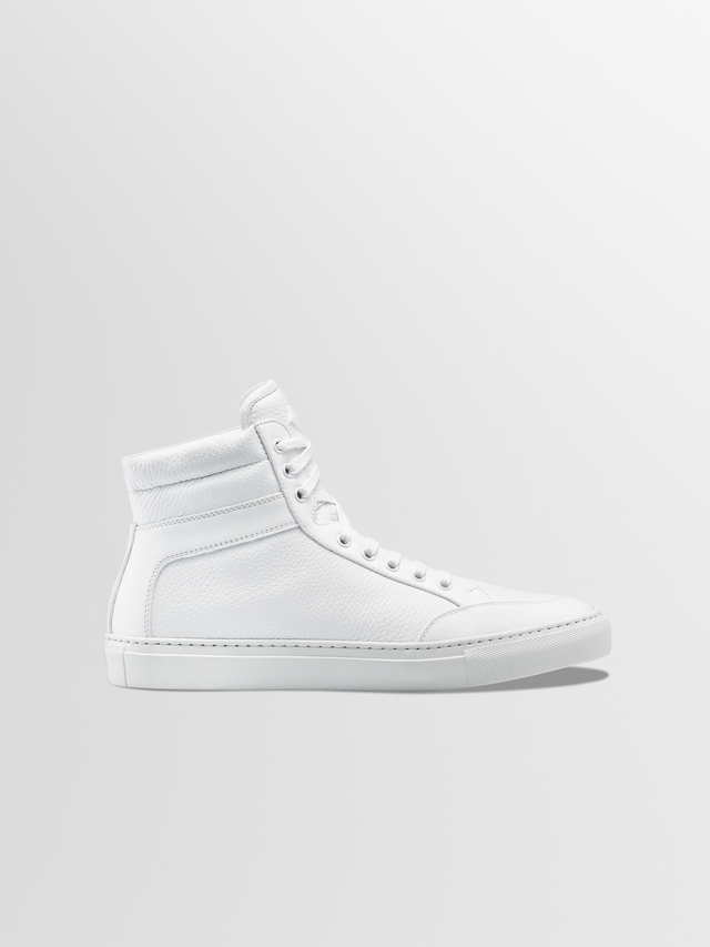 Primo Leather Sneaker in Triple White