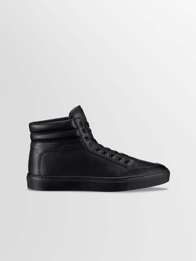 Primo Leather Sneaker in Nero