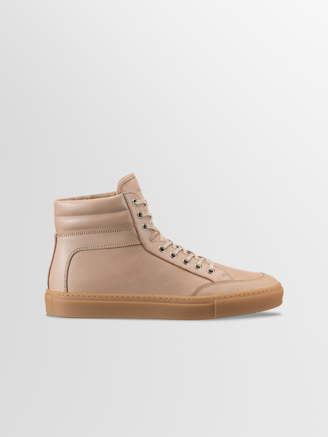 Primo Leather Sneaker in Rose Anvil