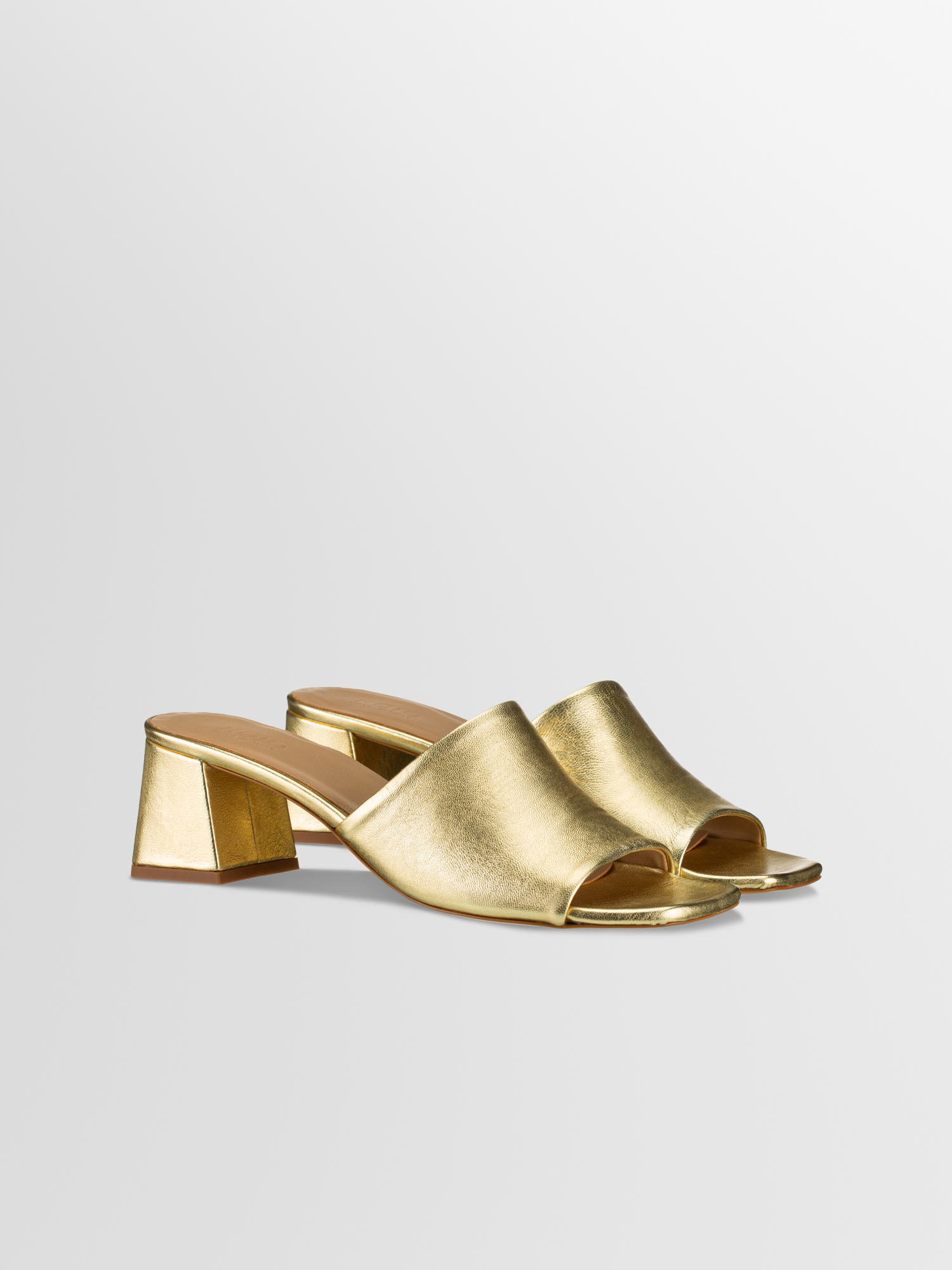 Women's Gold Block-heel Sandals | Amelia in 18-Karat | Koio – KOIO