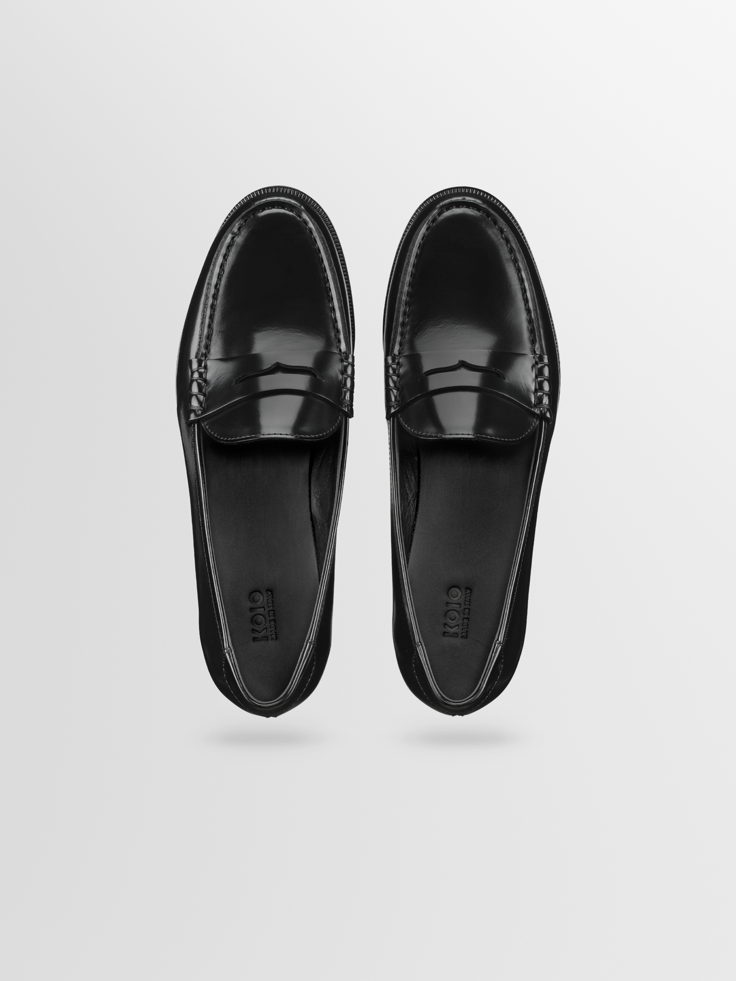 Women's Black Leather Classic Loafer | Brera in Nero | Koio – KOIO