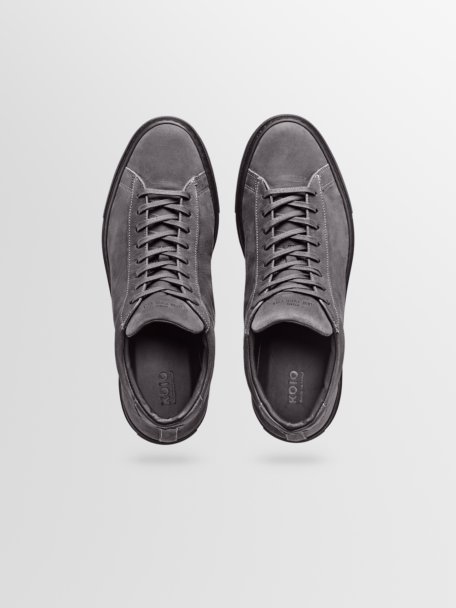 Men's Mid-top Sneaker in Dark Grey | Capri Mid in Charcoal | Koio – KOIO