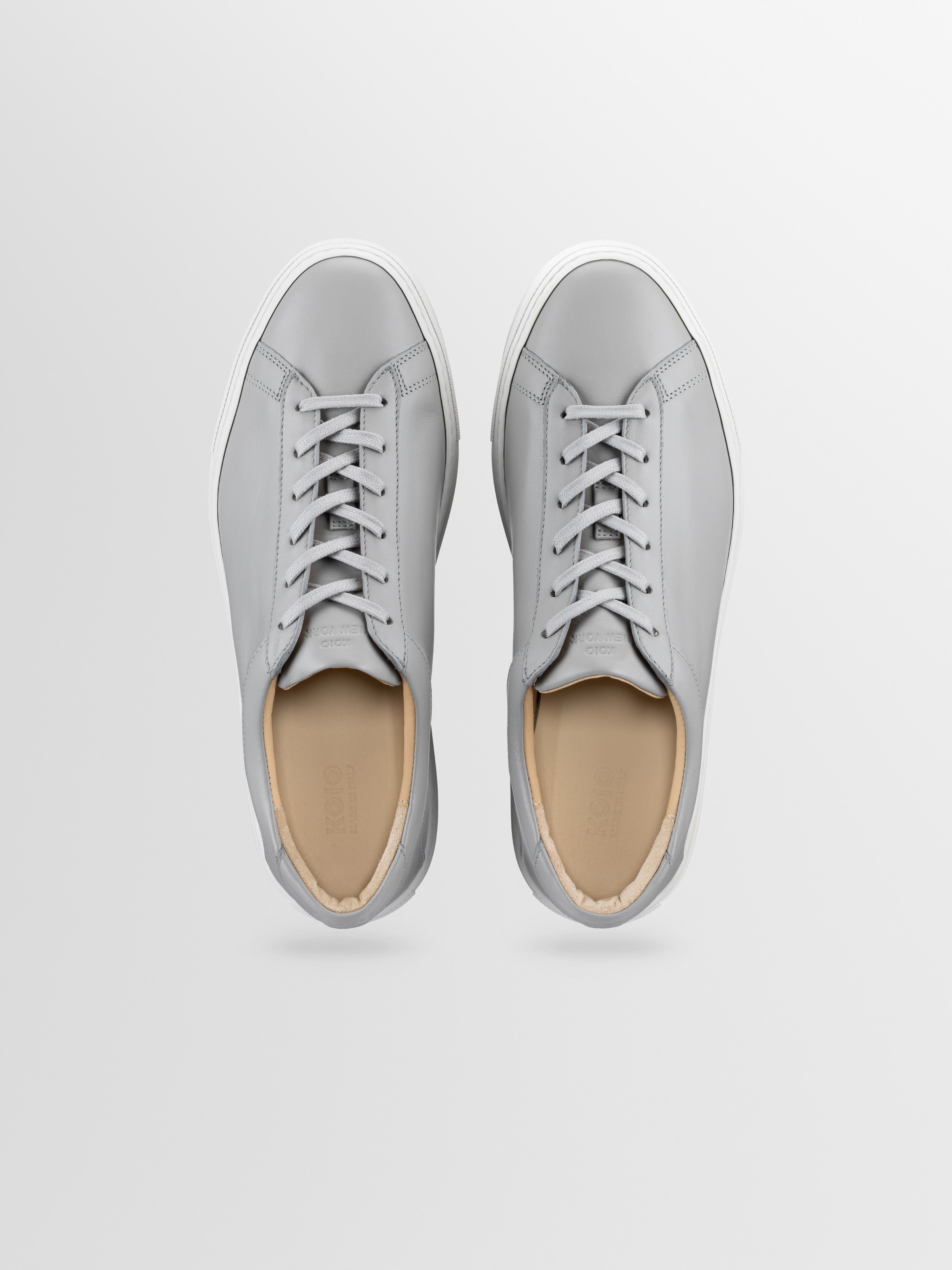 イチコー　CAPRI Men's White Leather Low-top Sneaker | Capri X in Triple