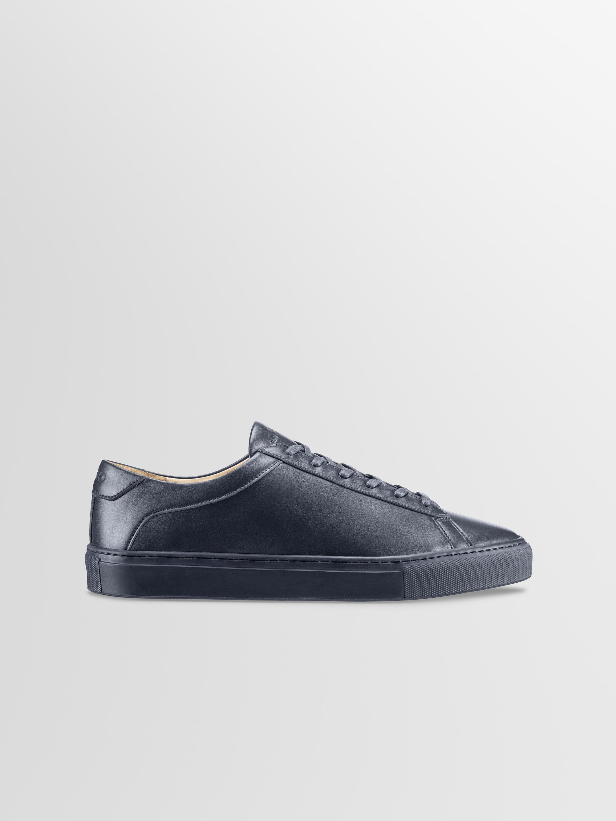 Men s Navy Leather Low top Sneaker Capri in Space Koio KOIO