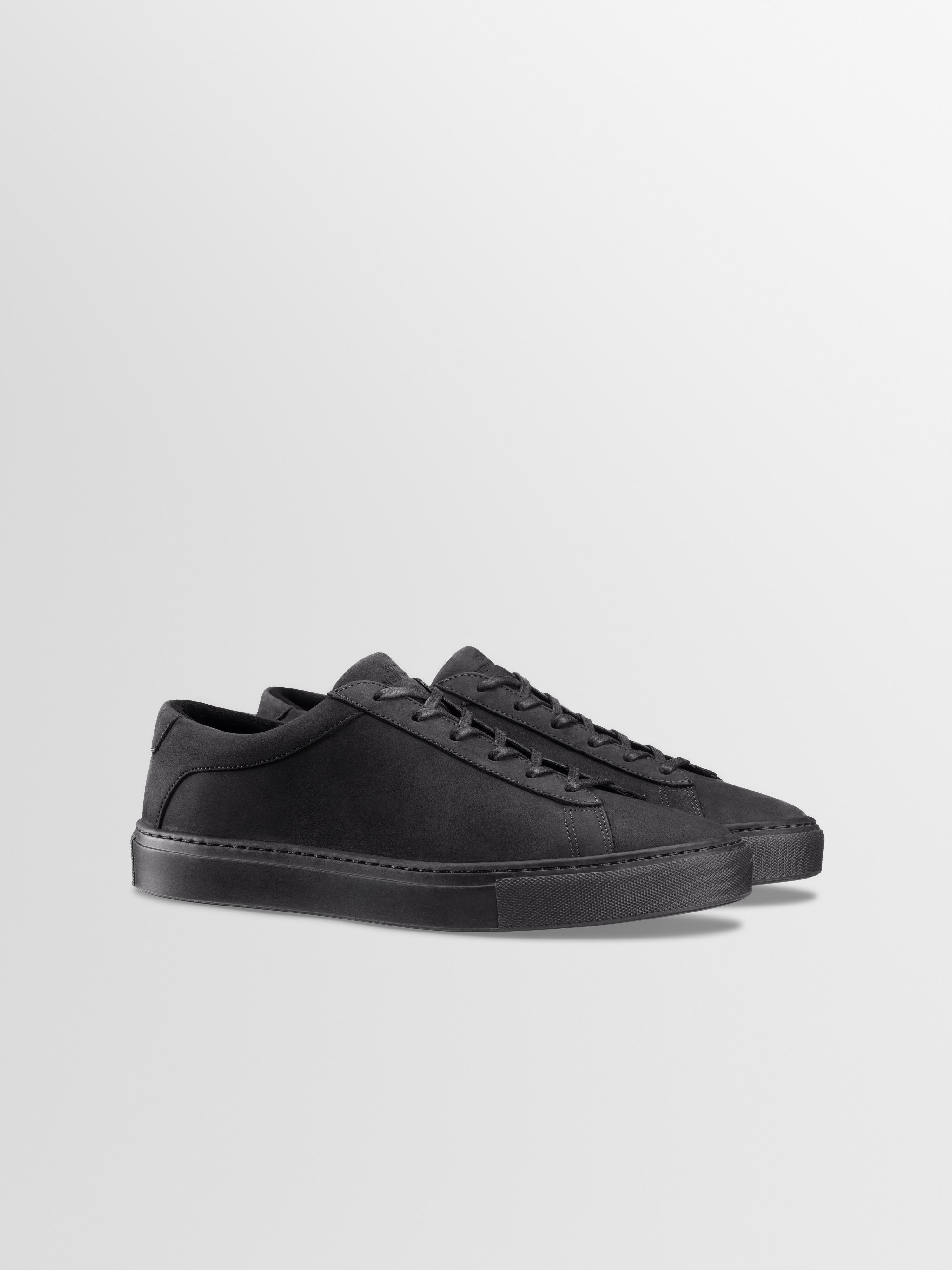 Men's Charcoal Nubuck Low-top Sneaker | Capri in Charcoal | Koio
