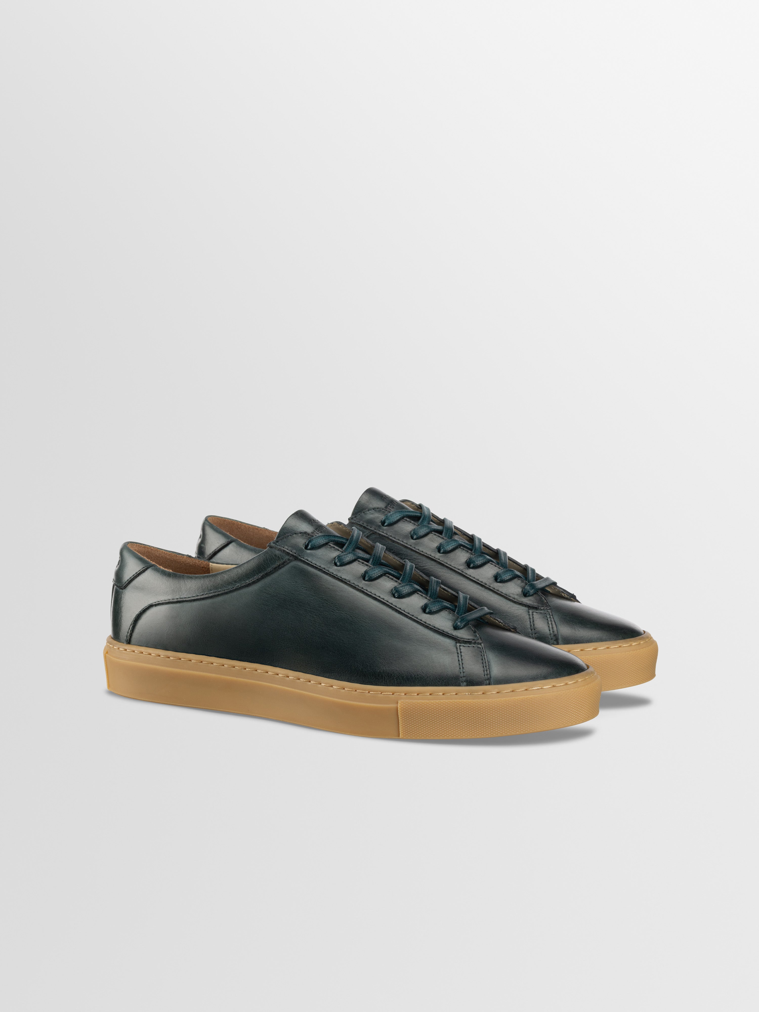 Capri Leather Sneaker in Antica Forest