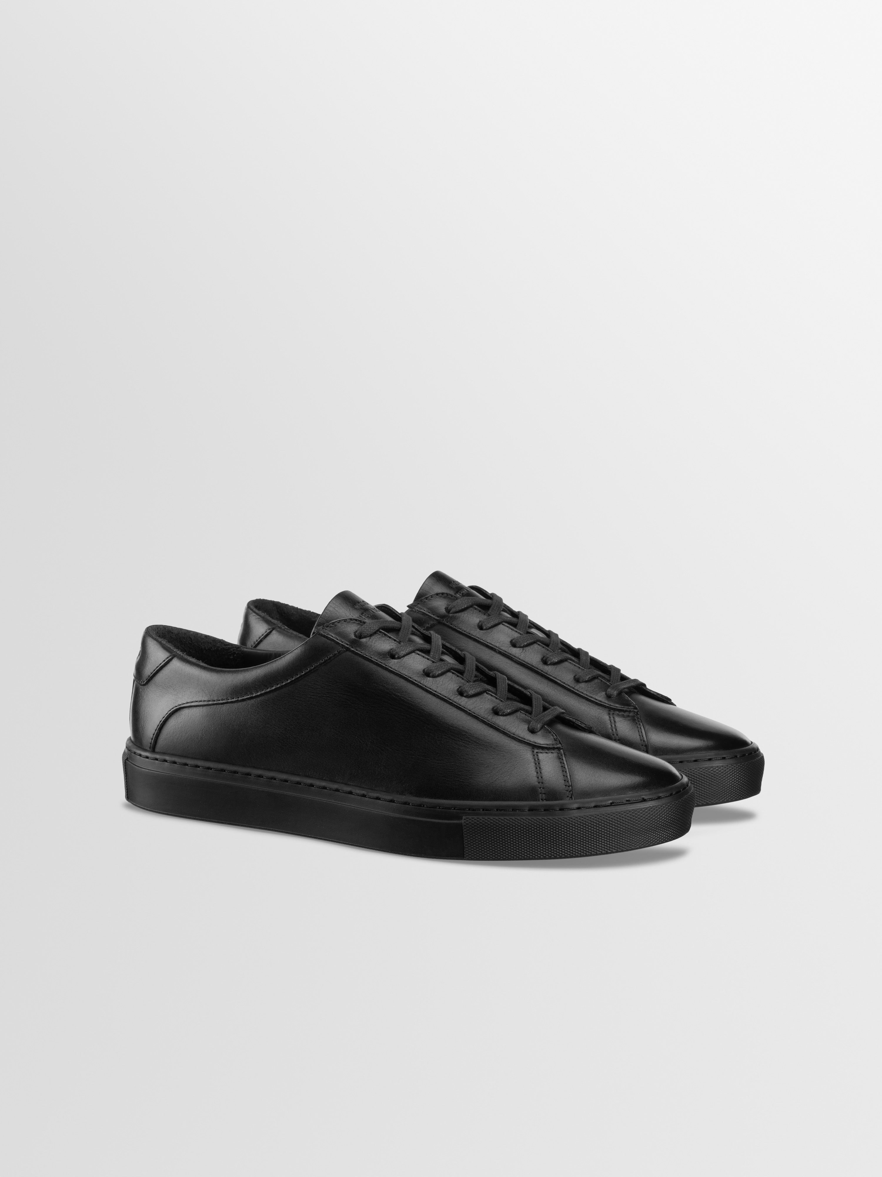 Capri Leather Sneaker in Antica Nero