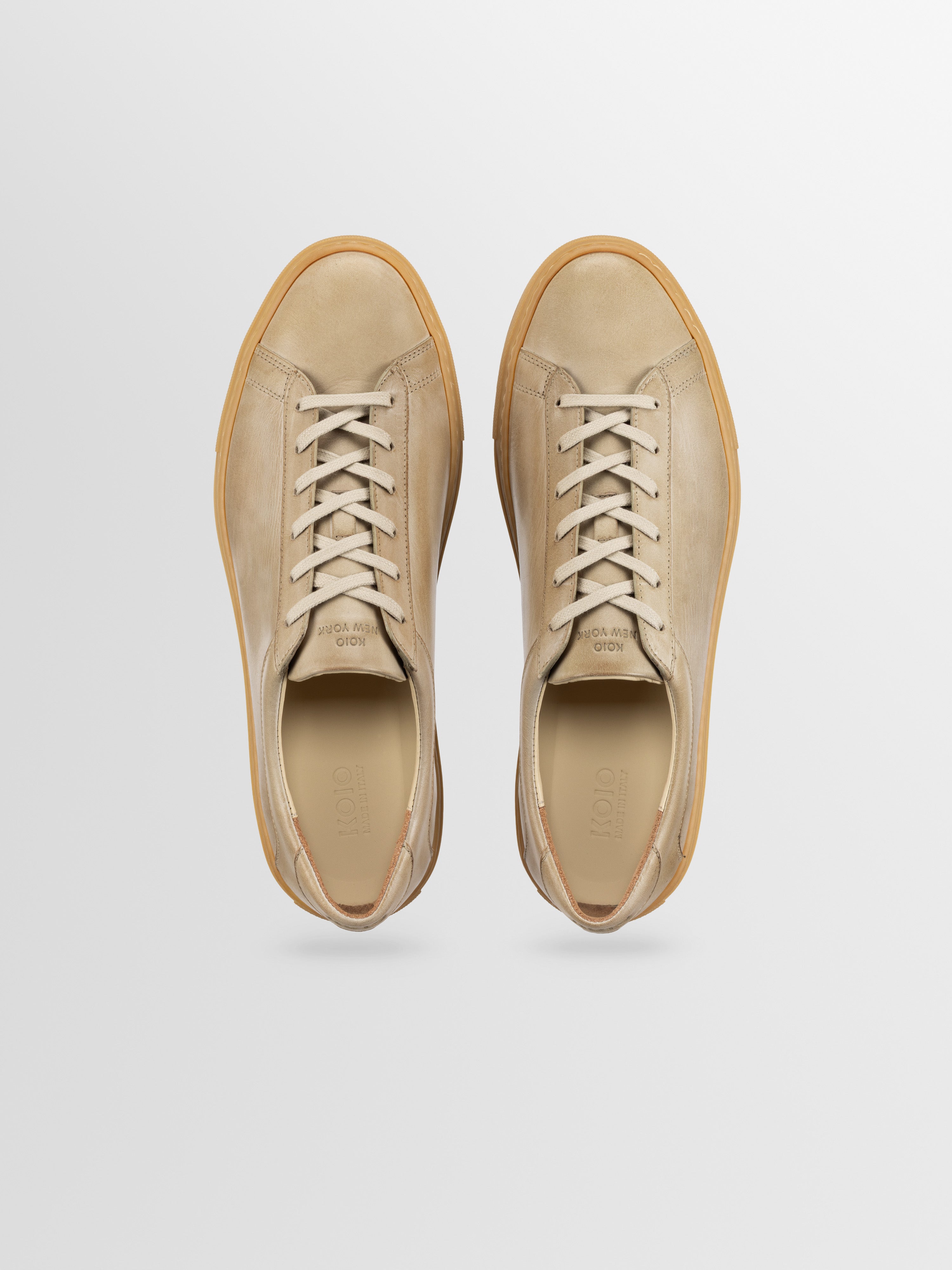 Capri Leather Sneaker in Antica Perla