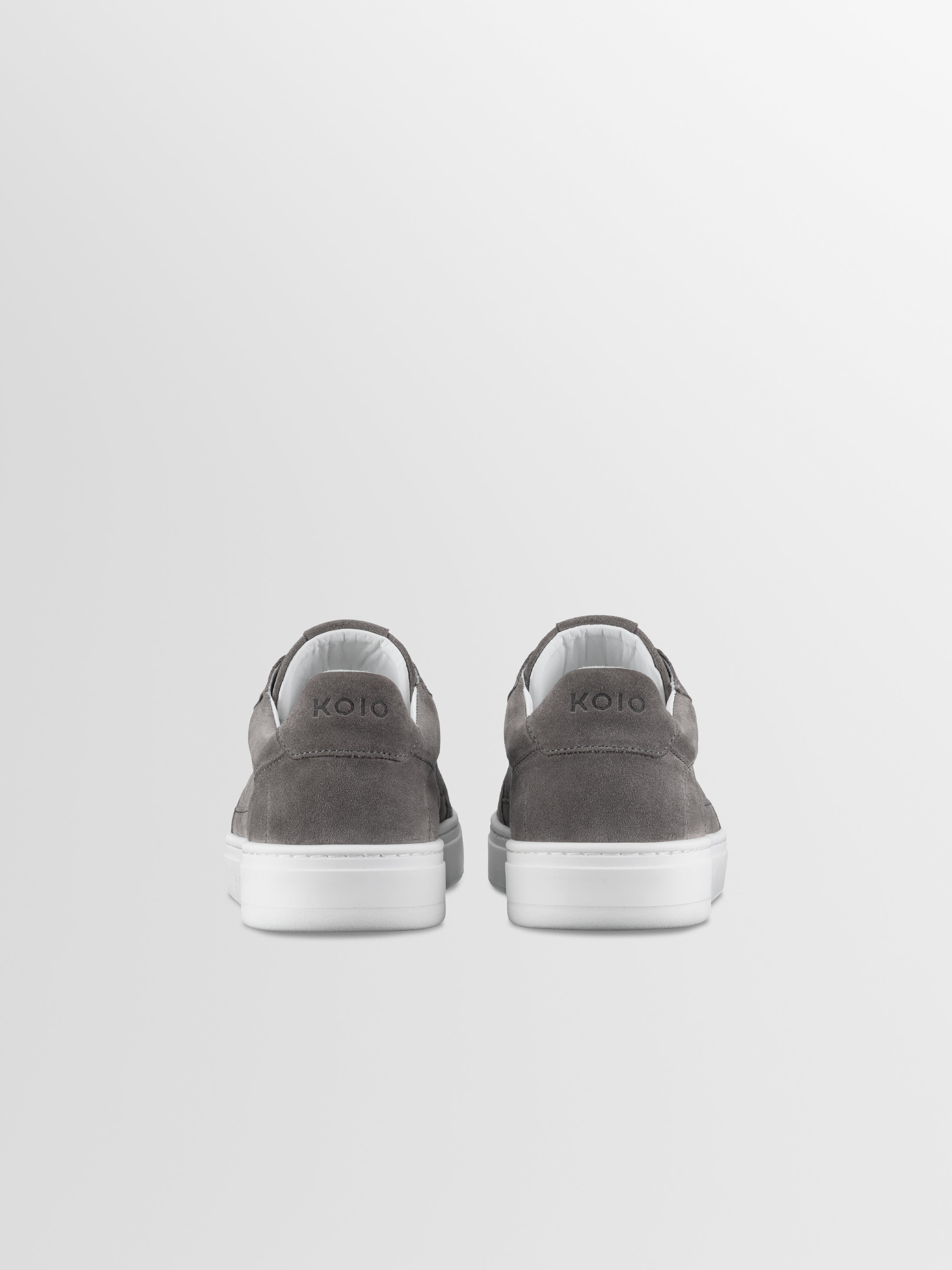 Men's Grey Suede Sneaker | Carrara in Graphite