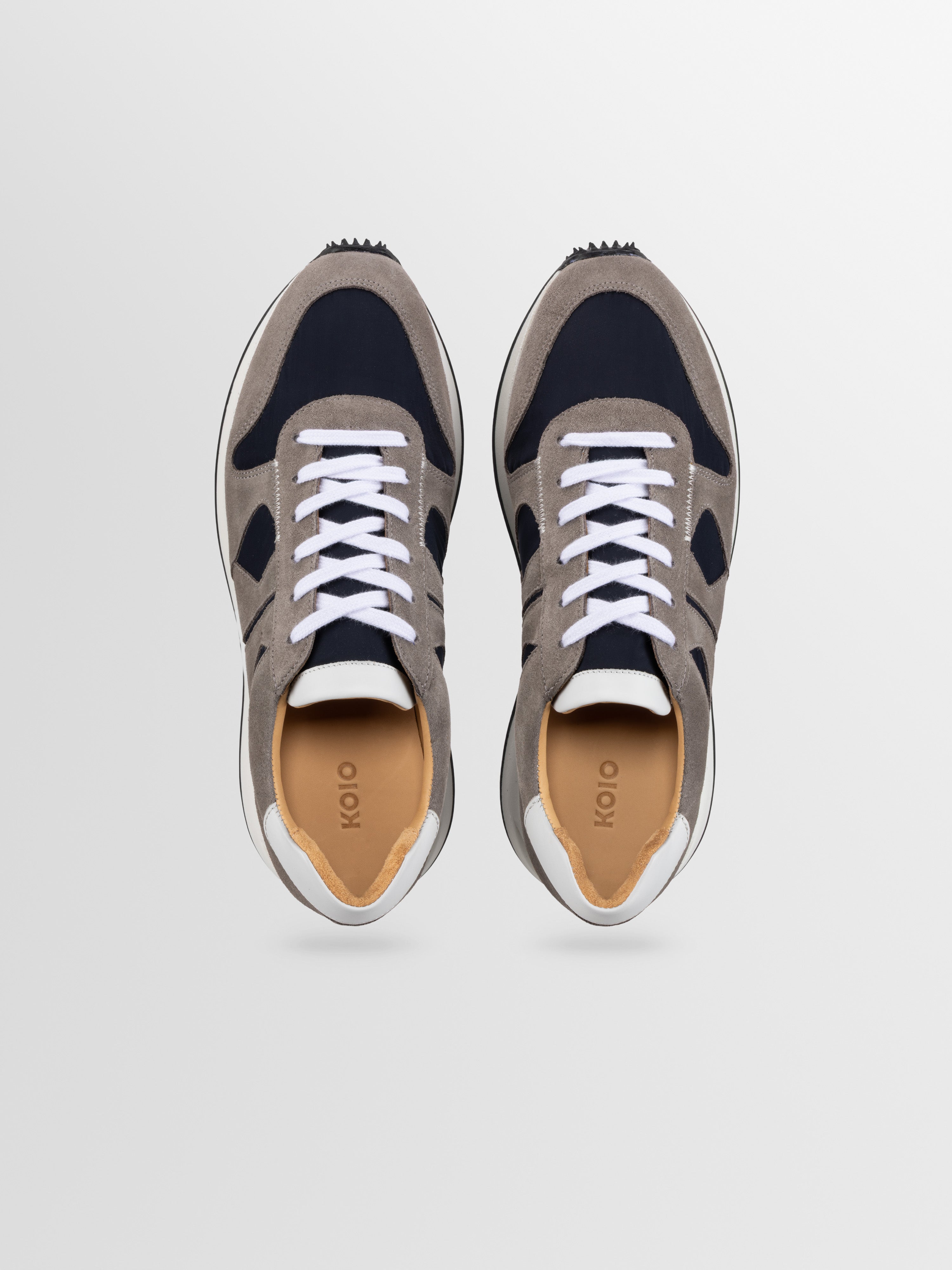Firenze Suede Runner in Grey