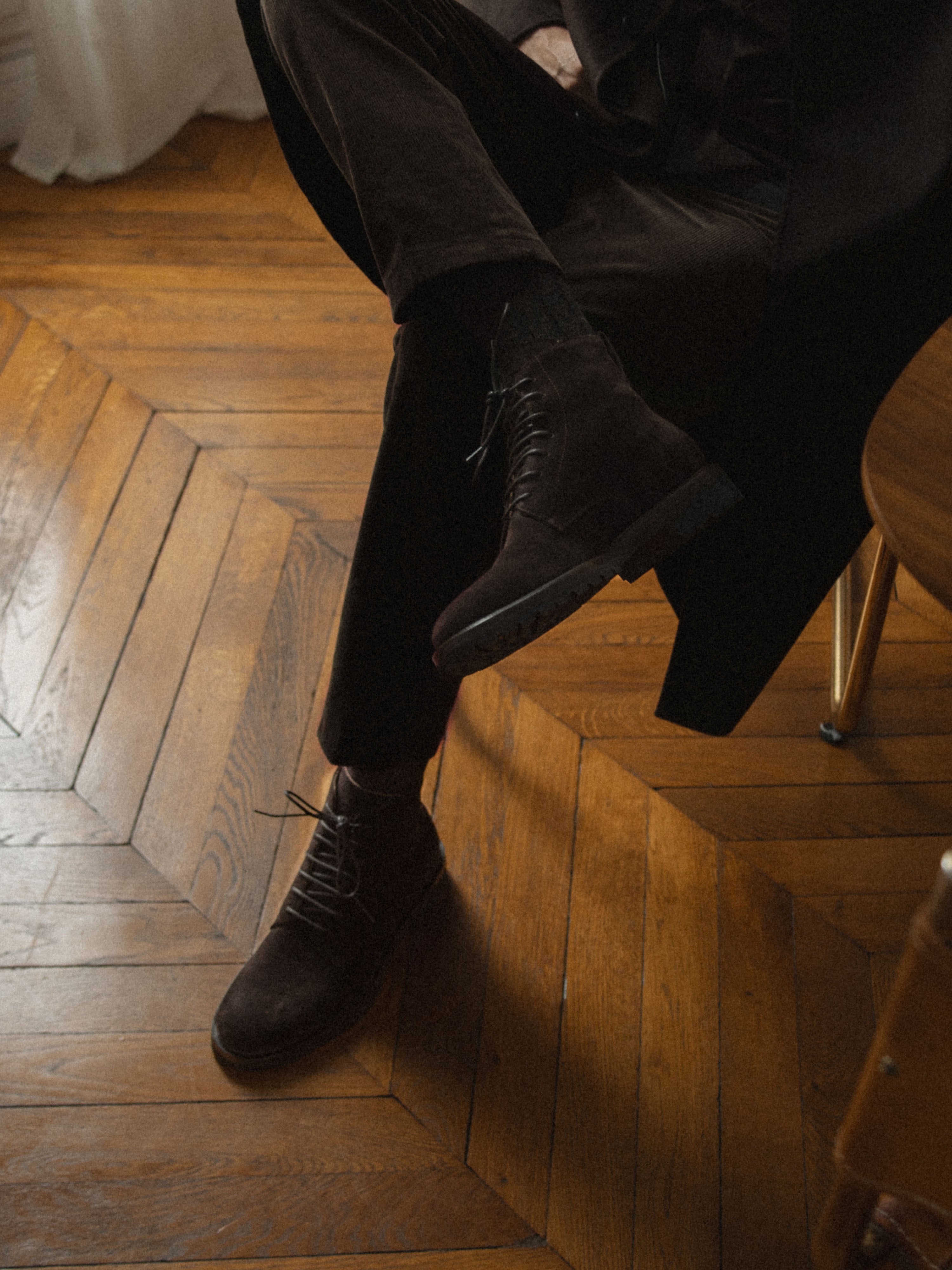 Men's Brown Suede Lace-Up Boot | Bergamo in Root | Koio