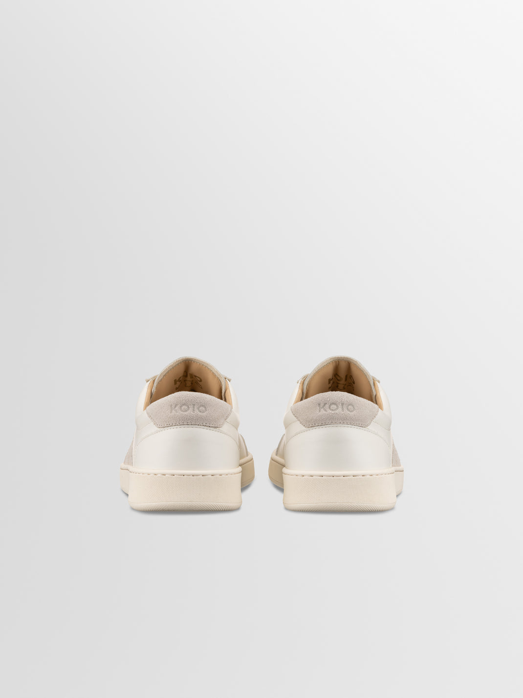 Monza Leather & Suede Sneaker in Bone
