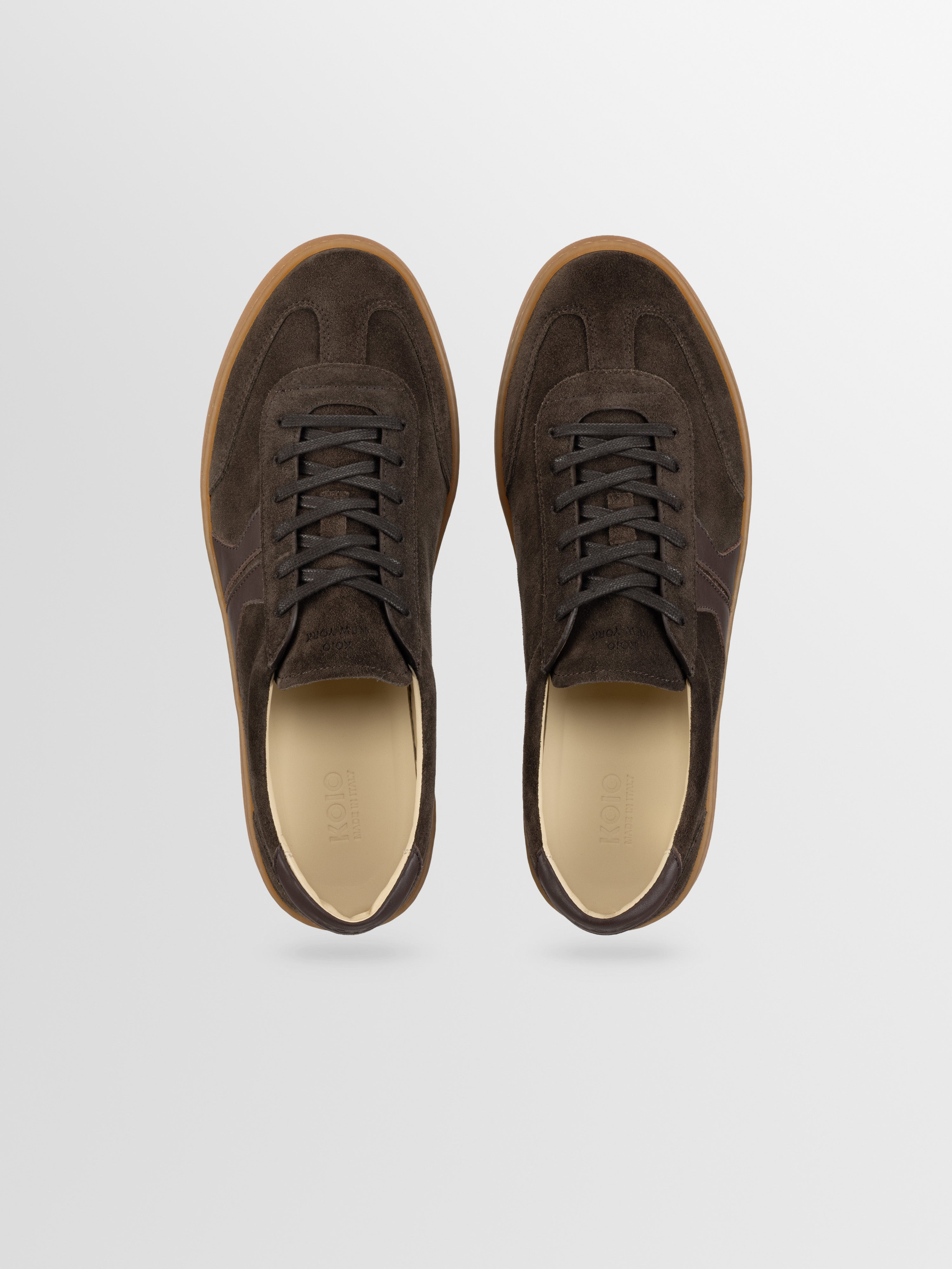 Monza Leather & Suede Sneaker in Cacao