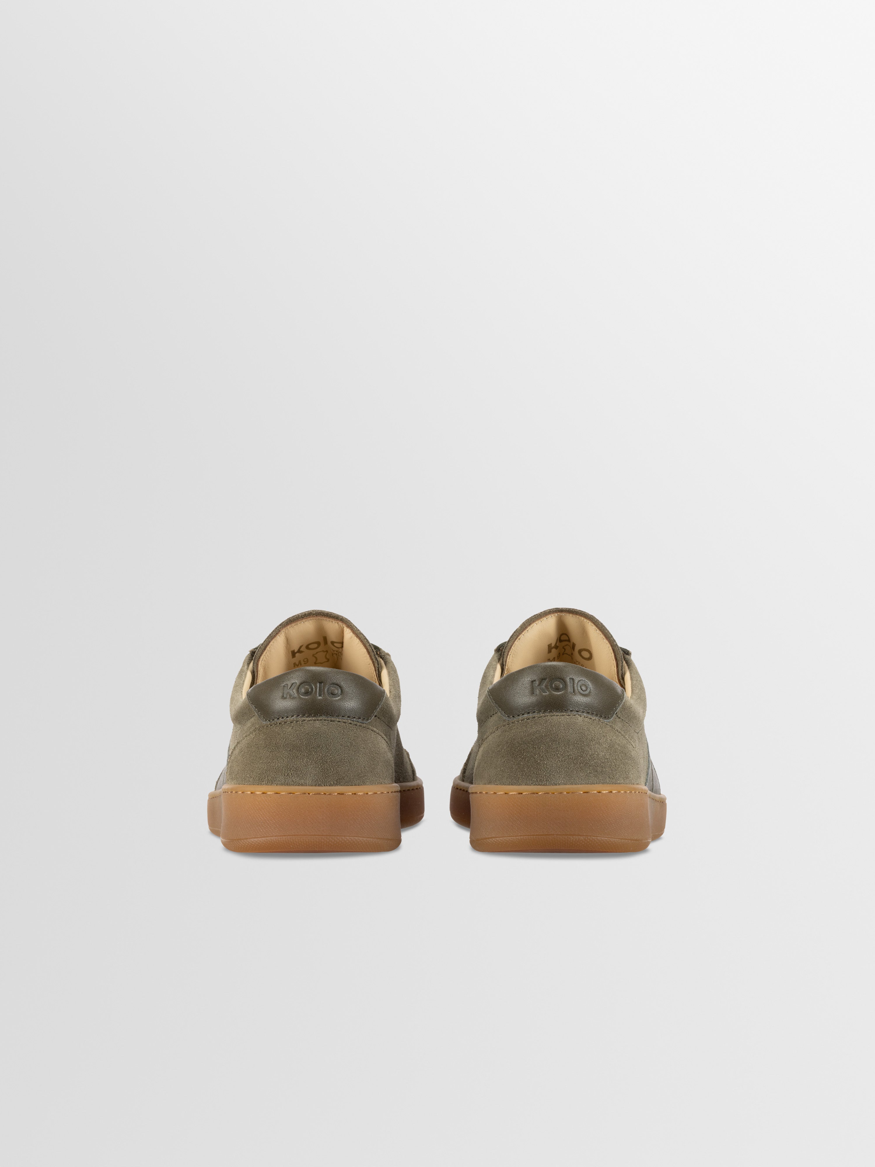 Monza Leather & Suede Sneaker in Truffle