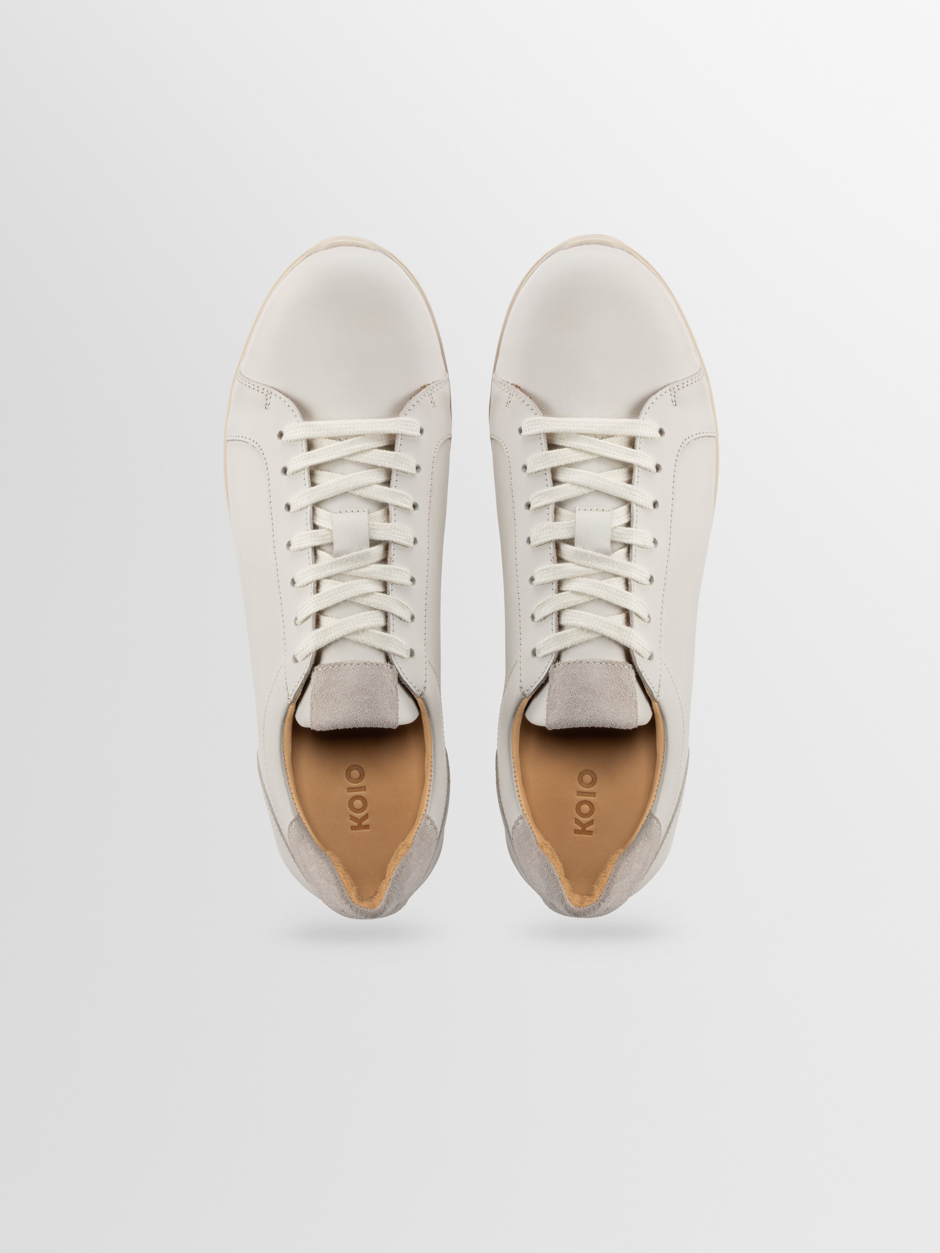 Parma Leather Sneaker in Bone