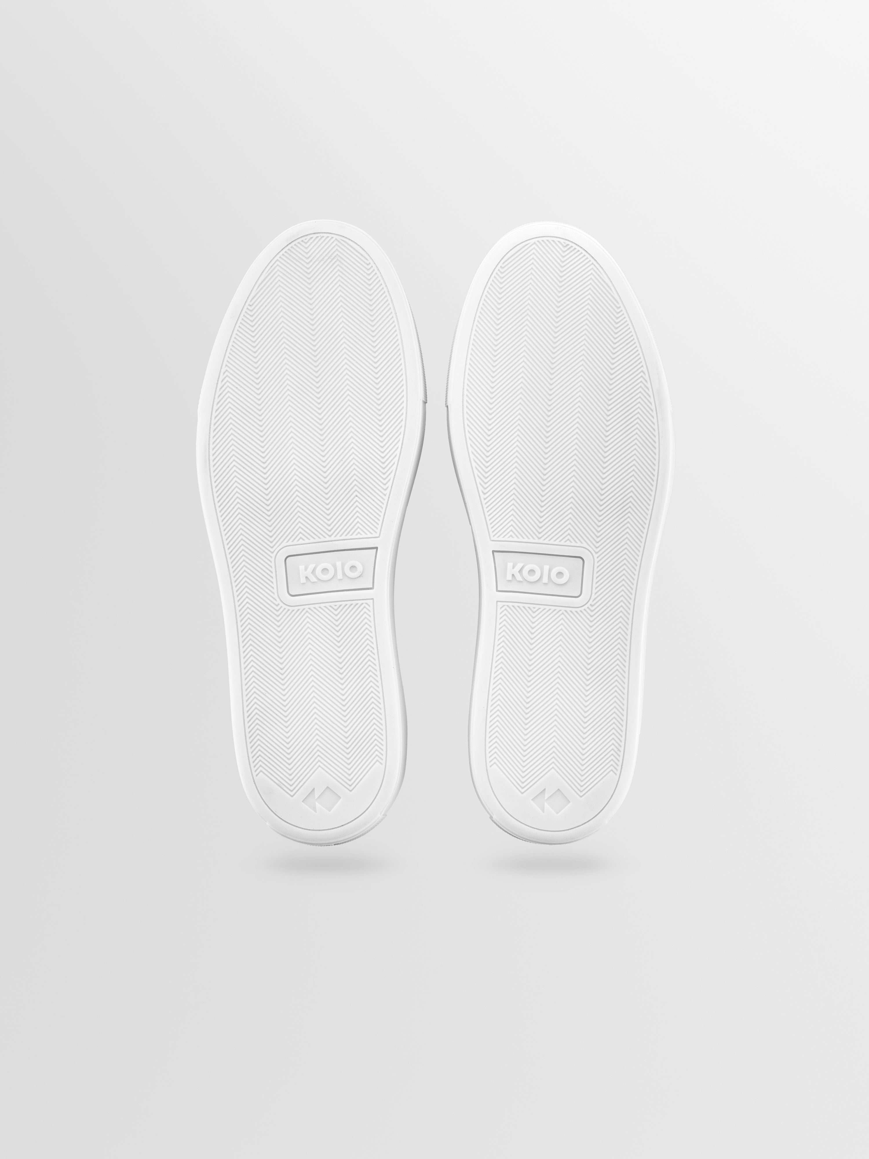 Bottom of white rubber soles on men