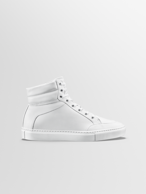 Primo Leather Sneaker in Triple White