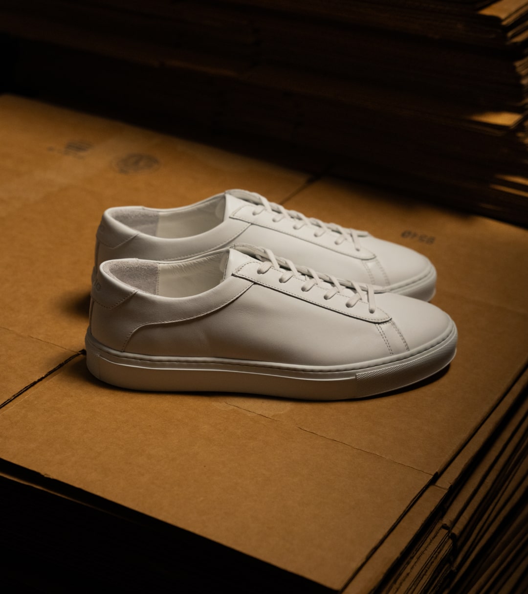 Men's Designer Breathable Mesh Sneakers in White | Martin Valen