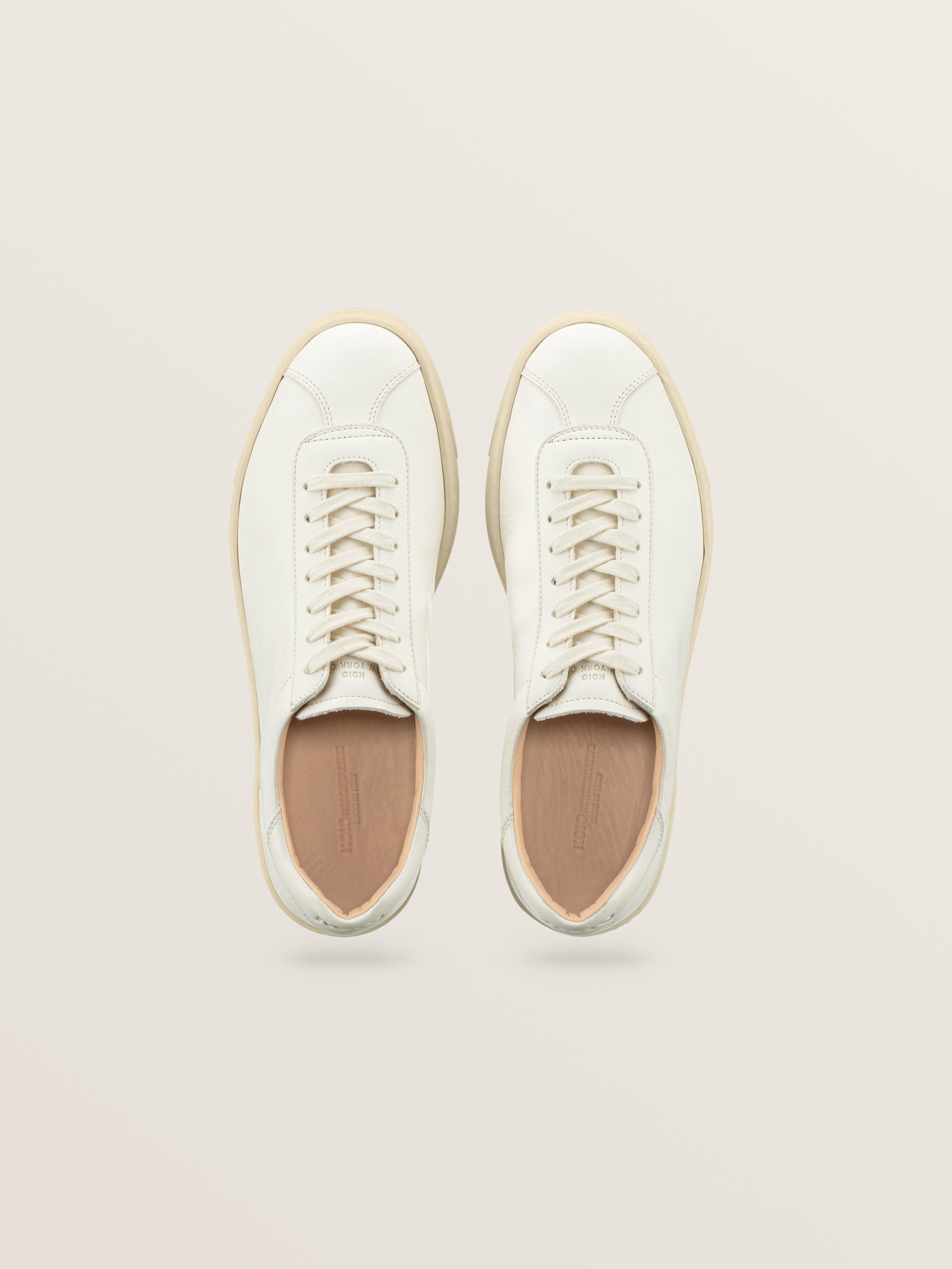 Men’s White Leather Sneakers | Mello in Summit | Koio – KOIO