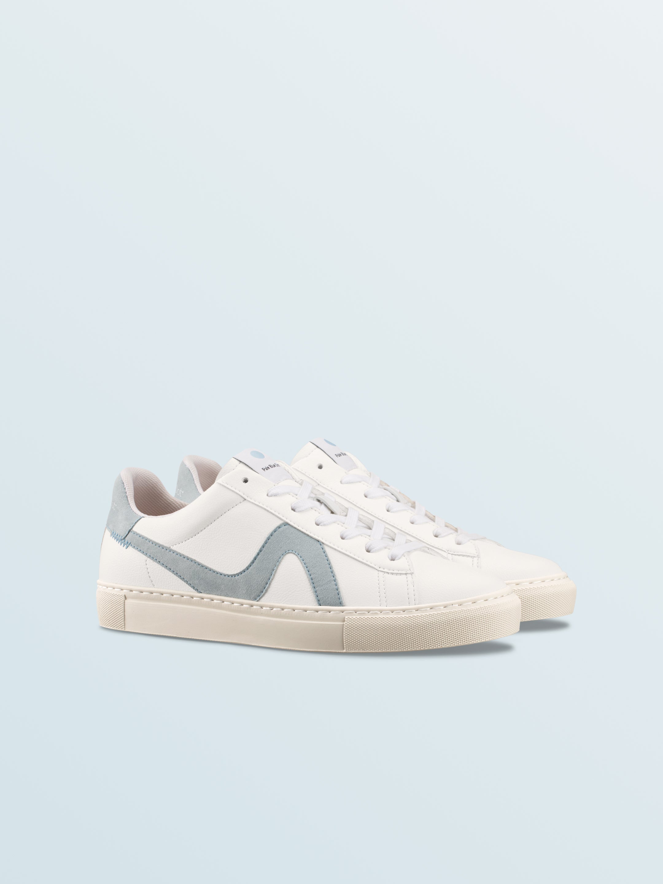 Women's Grey Vegan Sneakers | Vegan 01 in Ocean | Pale Blue Dot – KOIO