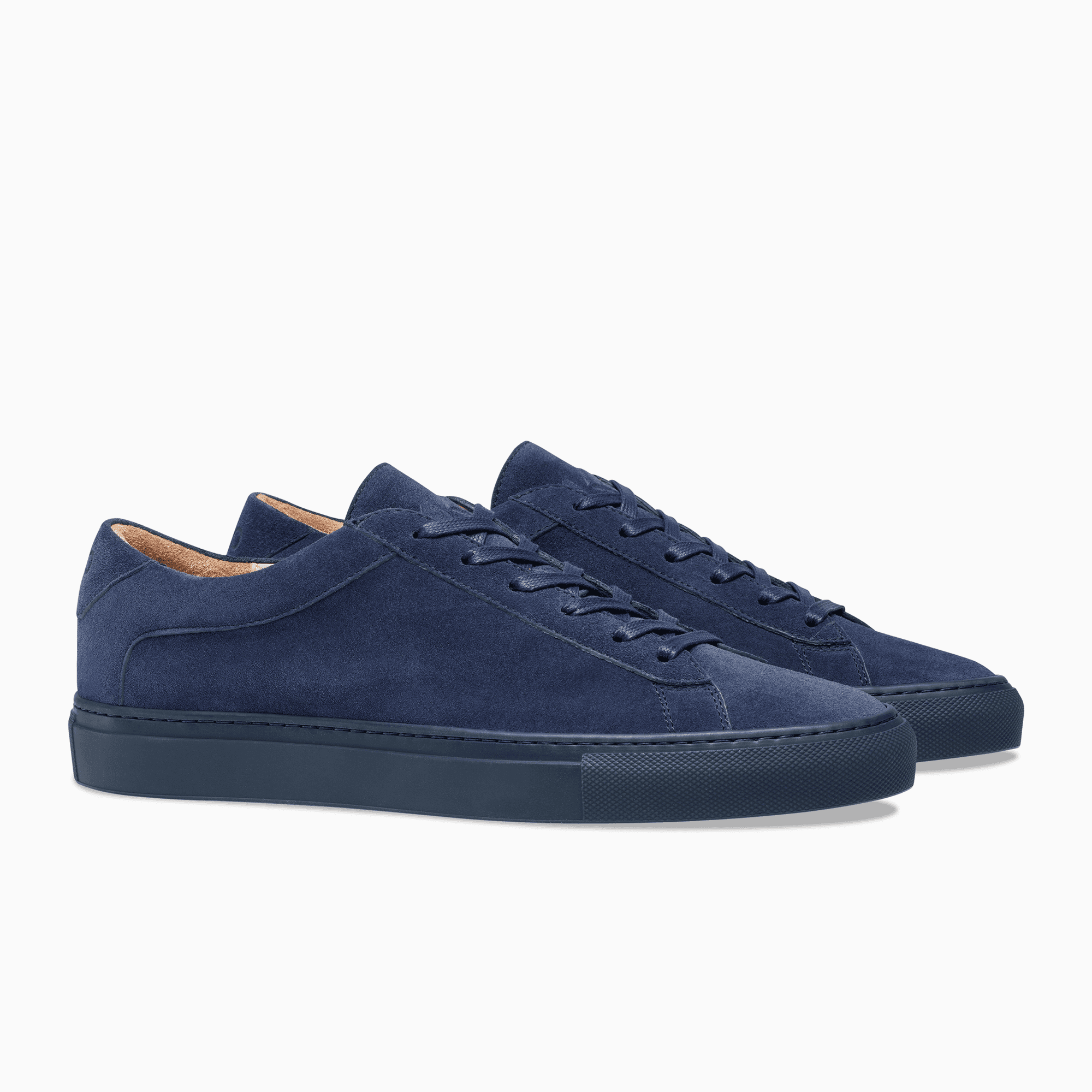 Dark Blue Suede Low Top Sneaker Womens Koio basic