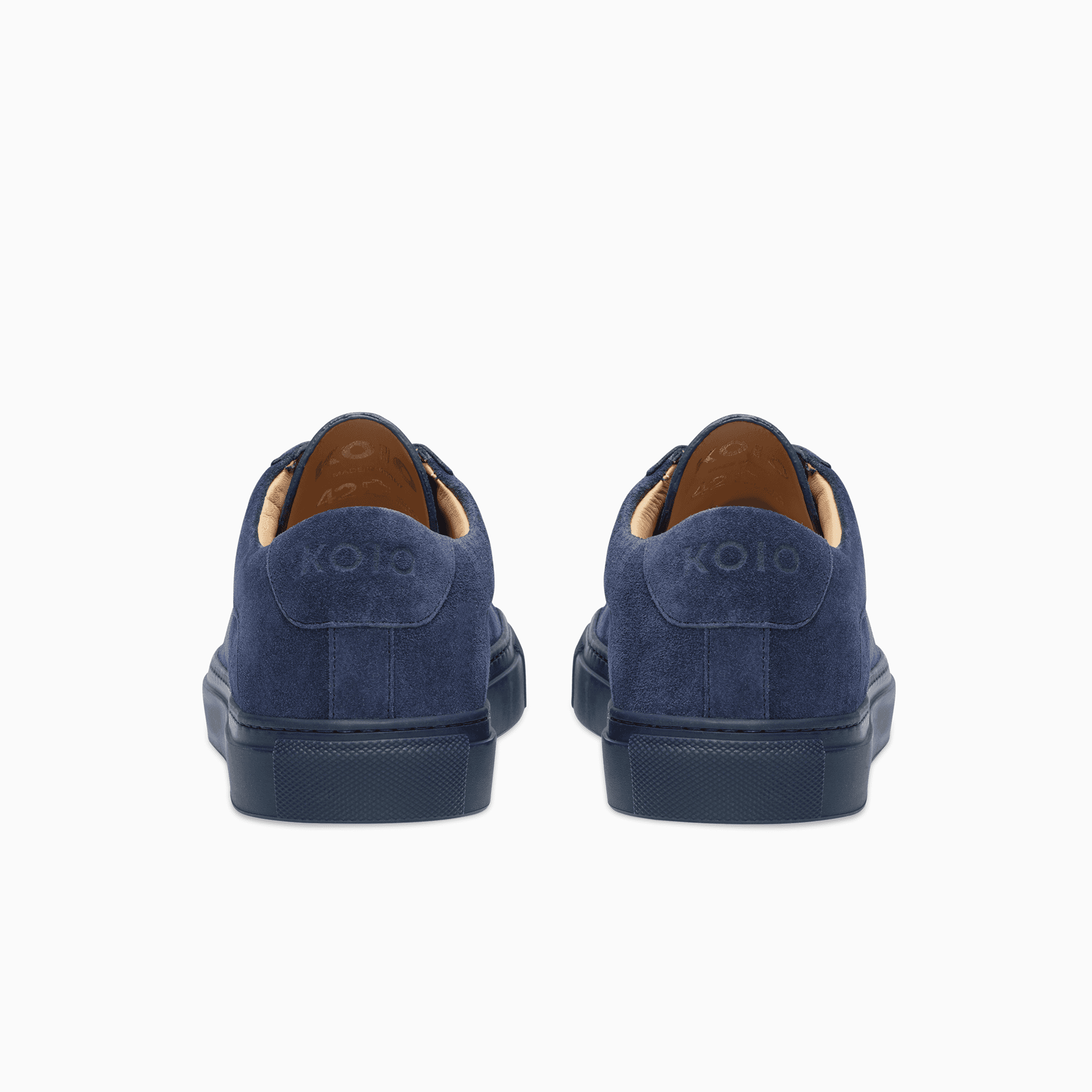 Dark Blue Suede Low Top Sneaker Womens Koio basic