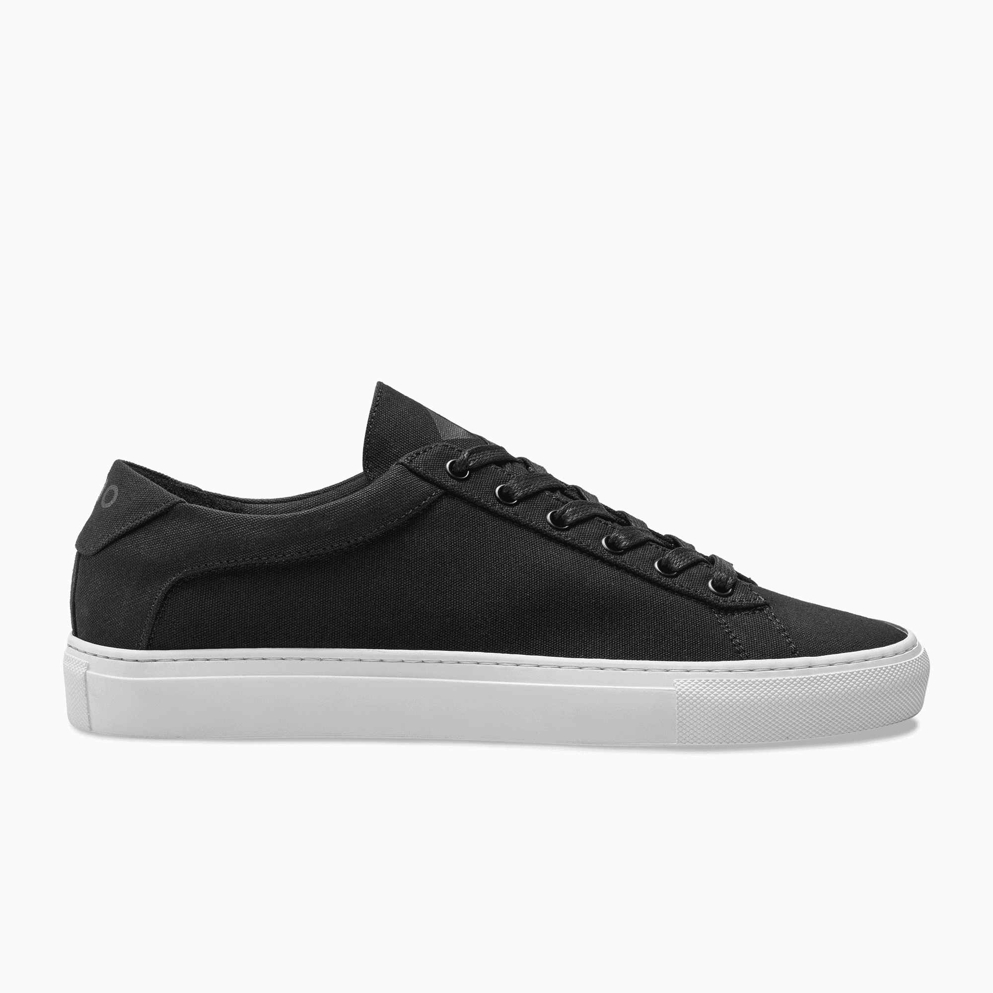 Black on black canvas shoes deals