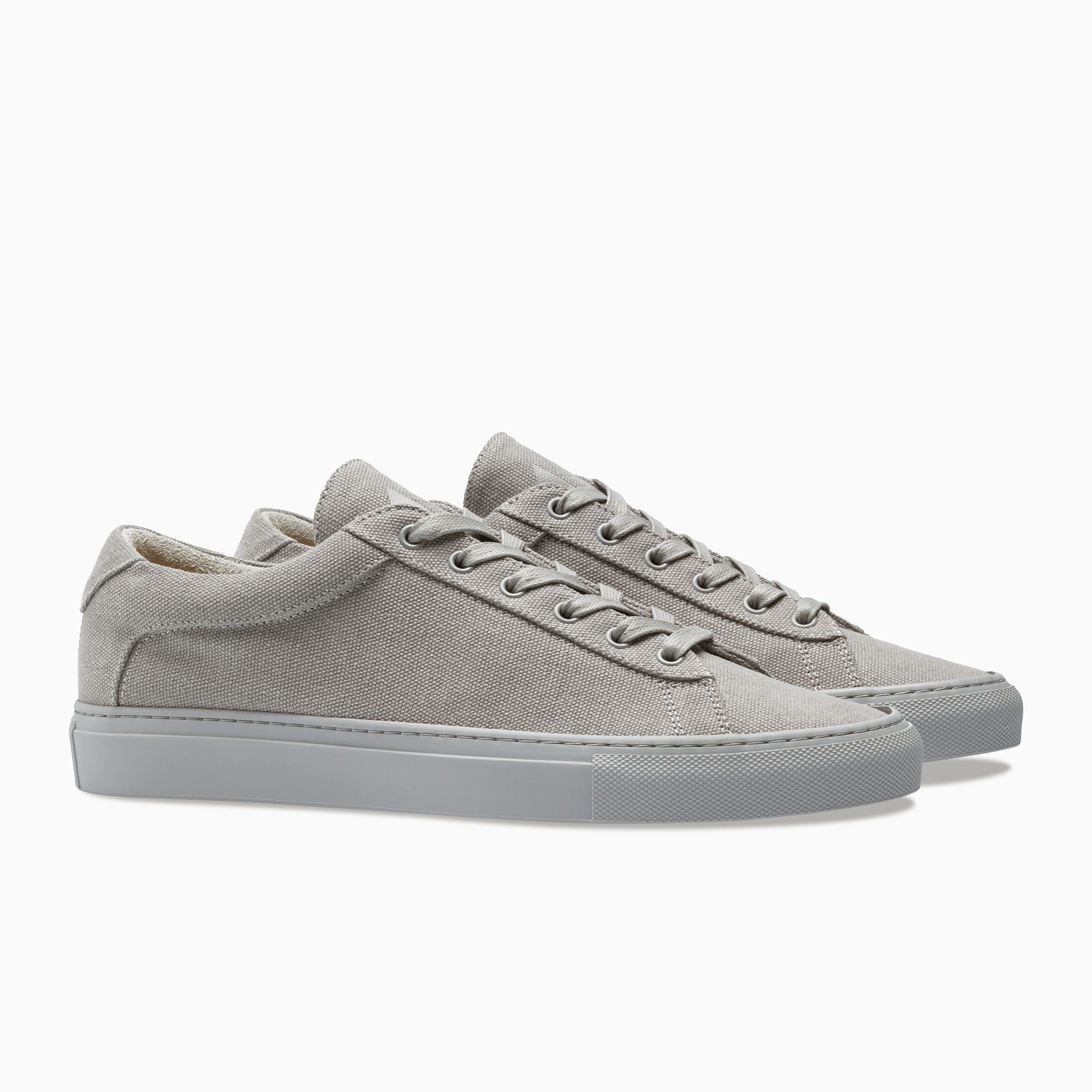  Grey Low Top Canvas Sneaker white sole  Womens Koio