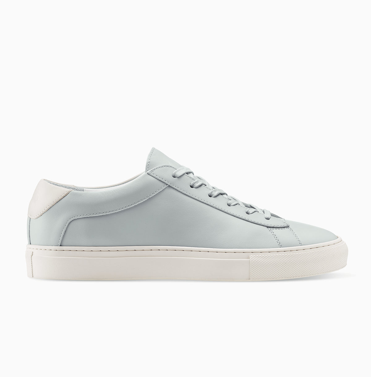 Men's Low Top Leather Sneaker in Light Blue | Capri Sky Blue | KOIO