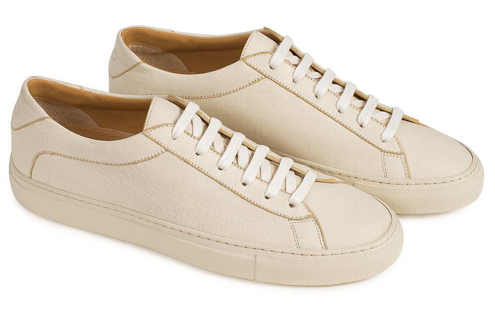 Our original low-top sneaker in exquisite calfskin leather. Handmade in Italy.