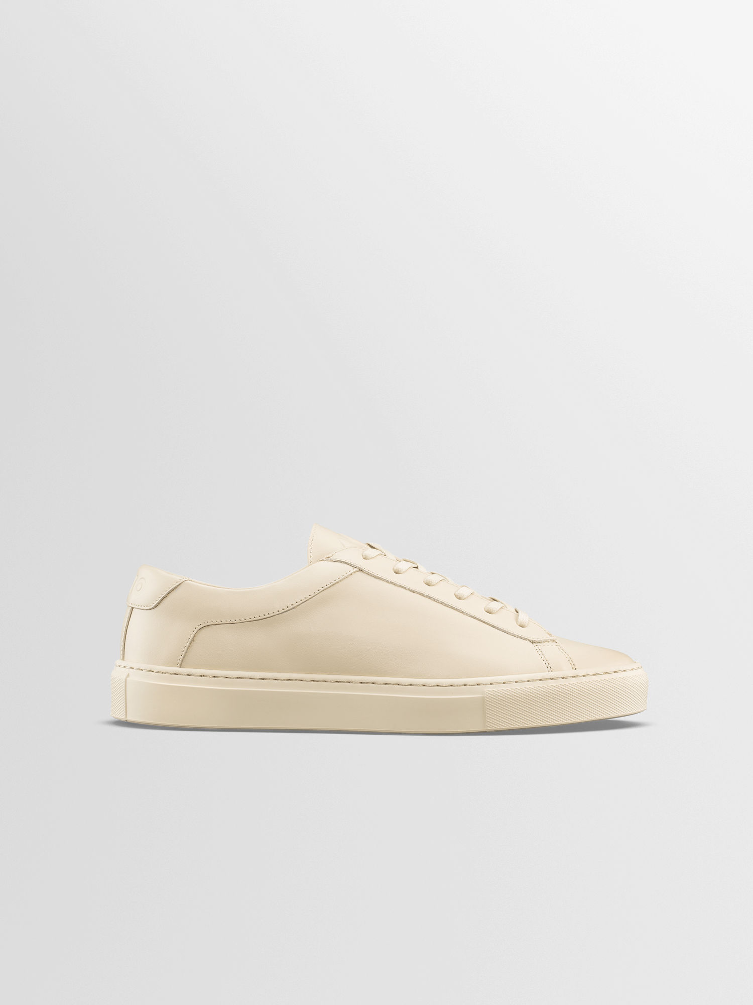 Men's Cool Ecru Leather Low-top Sneaker | Capri in Poudre | Koio – KOIO