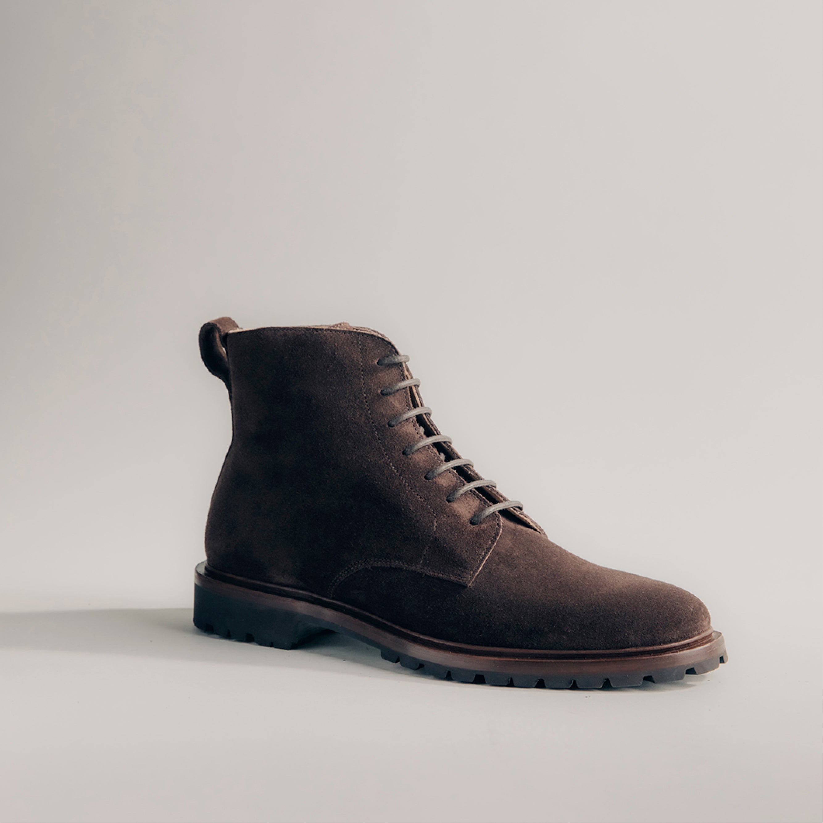 Men's Brown Suede Lace-Up Boot | Bergamo in Root | Koio