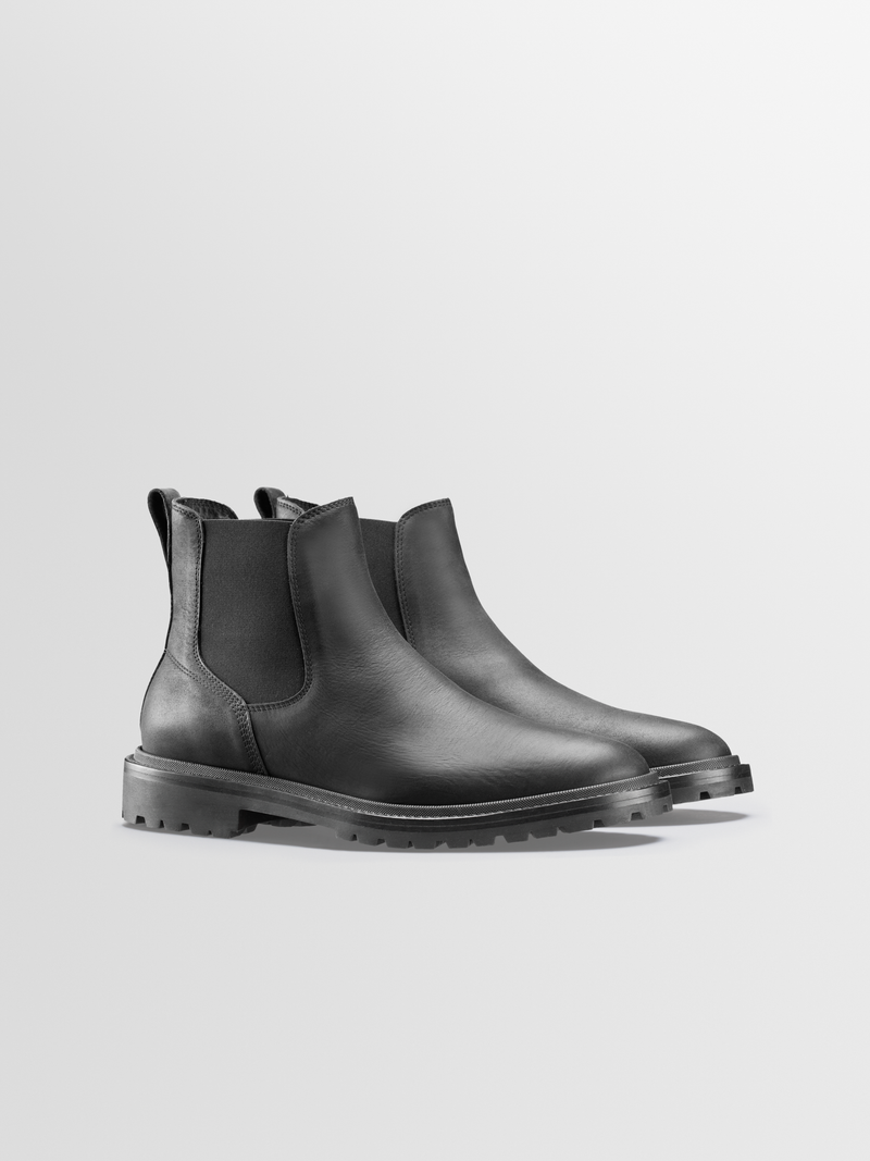 STIVALI NEW YORK Bari Boots In Black And Ivory Leather
