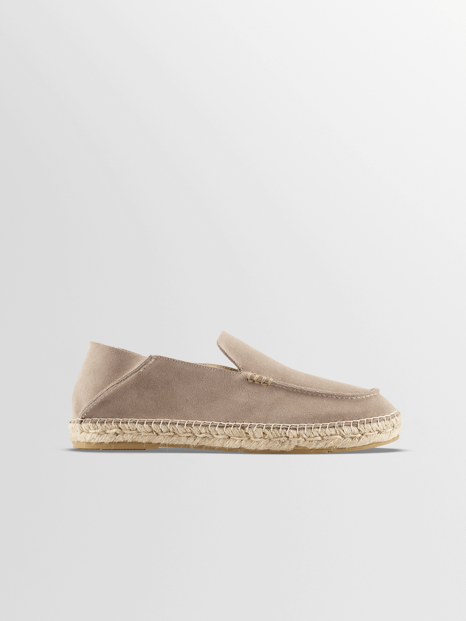 Men's Grey Beige Suede Espadrille | Ostuni in Ashen | Koio