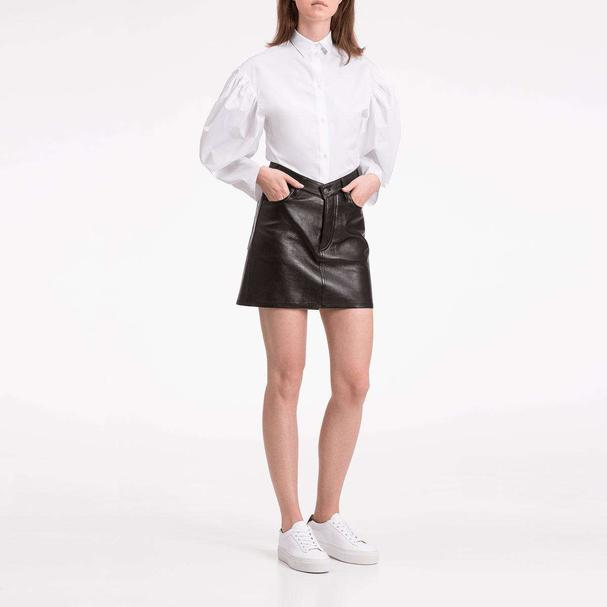 Women's Low Top White Platform Sneaker | Platform Bianco | KOIO