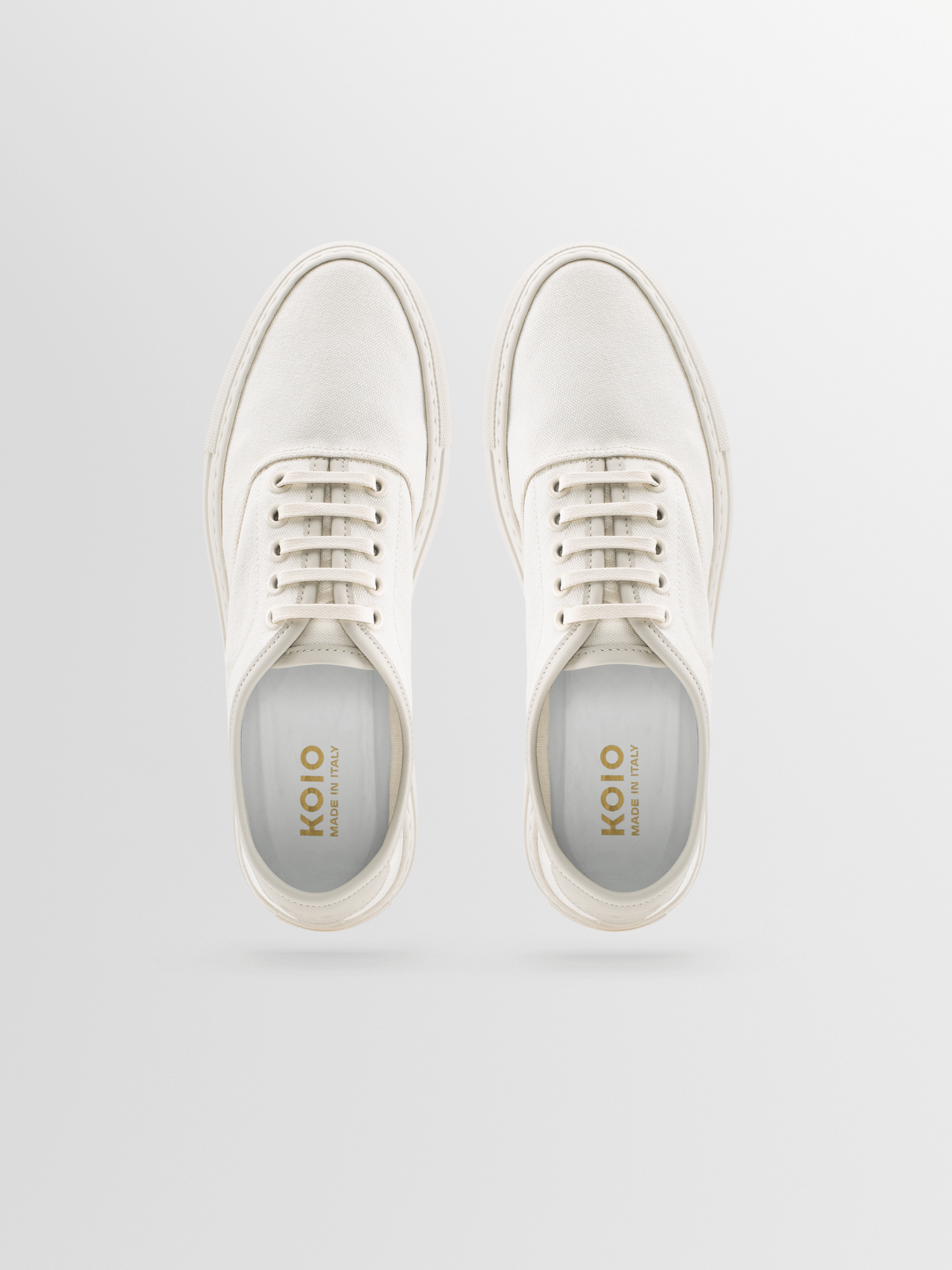 White canvas shop sneakers