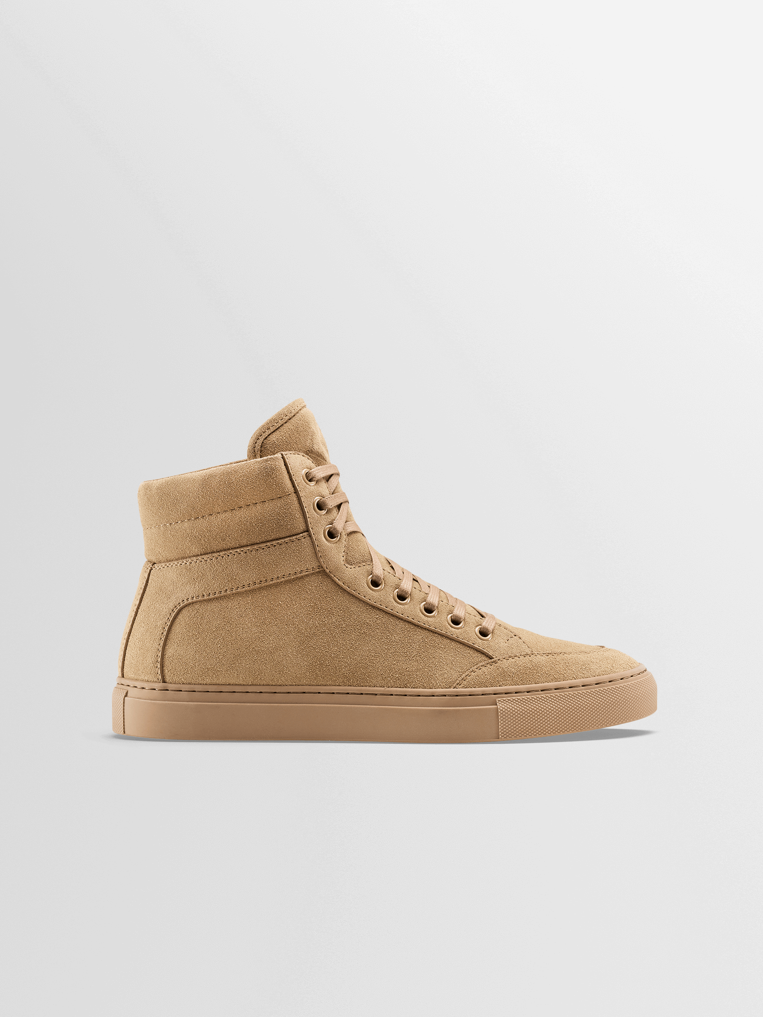 Men s Tan Suede High Top Sneaker Primo Canyon KOIO