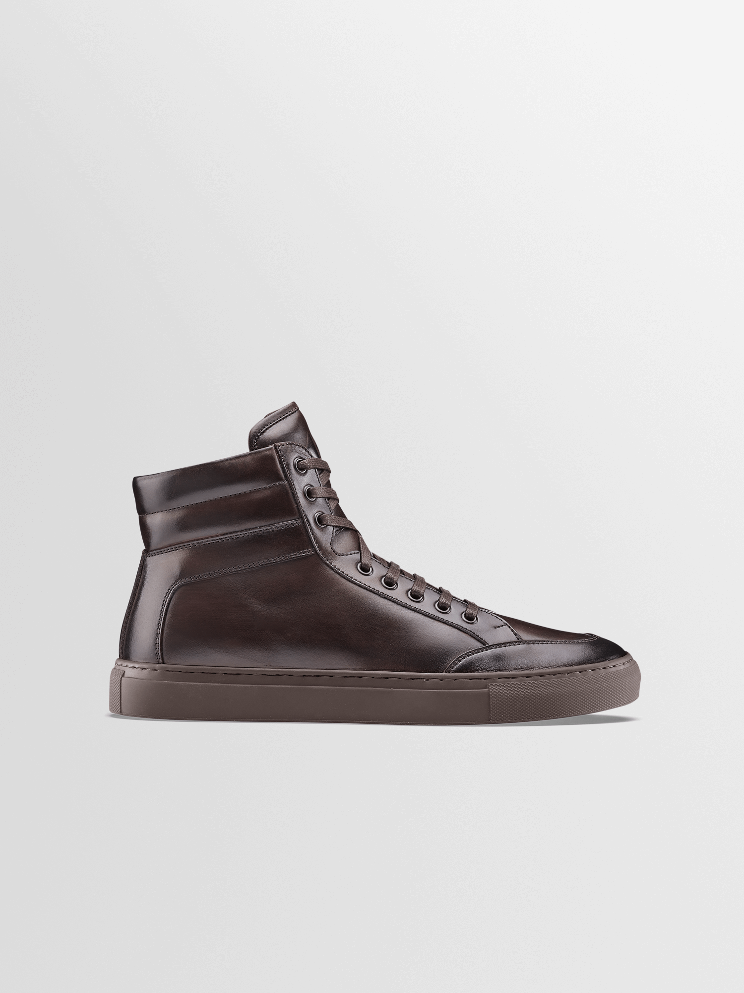 Leather high 2025 top sneakers mens