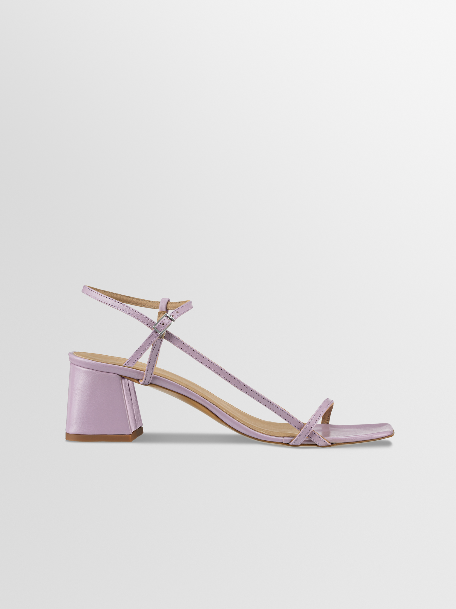 Purple Sculptural Heel Sandals - CHARLES & KEITH IN