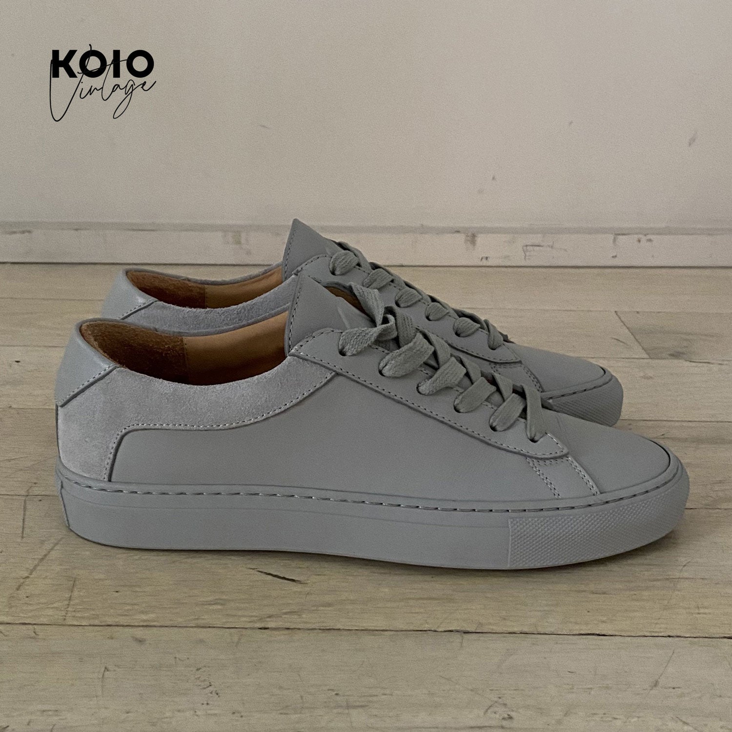 Suede Retro Runners Koio Koio Garda Leather Slip-On Sneakers